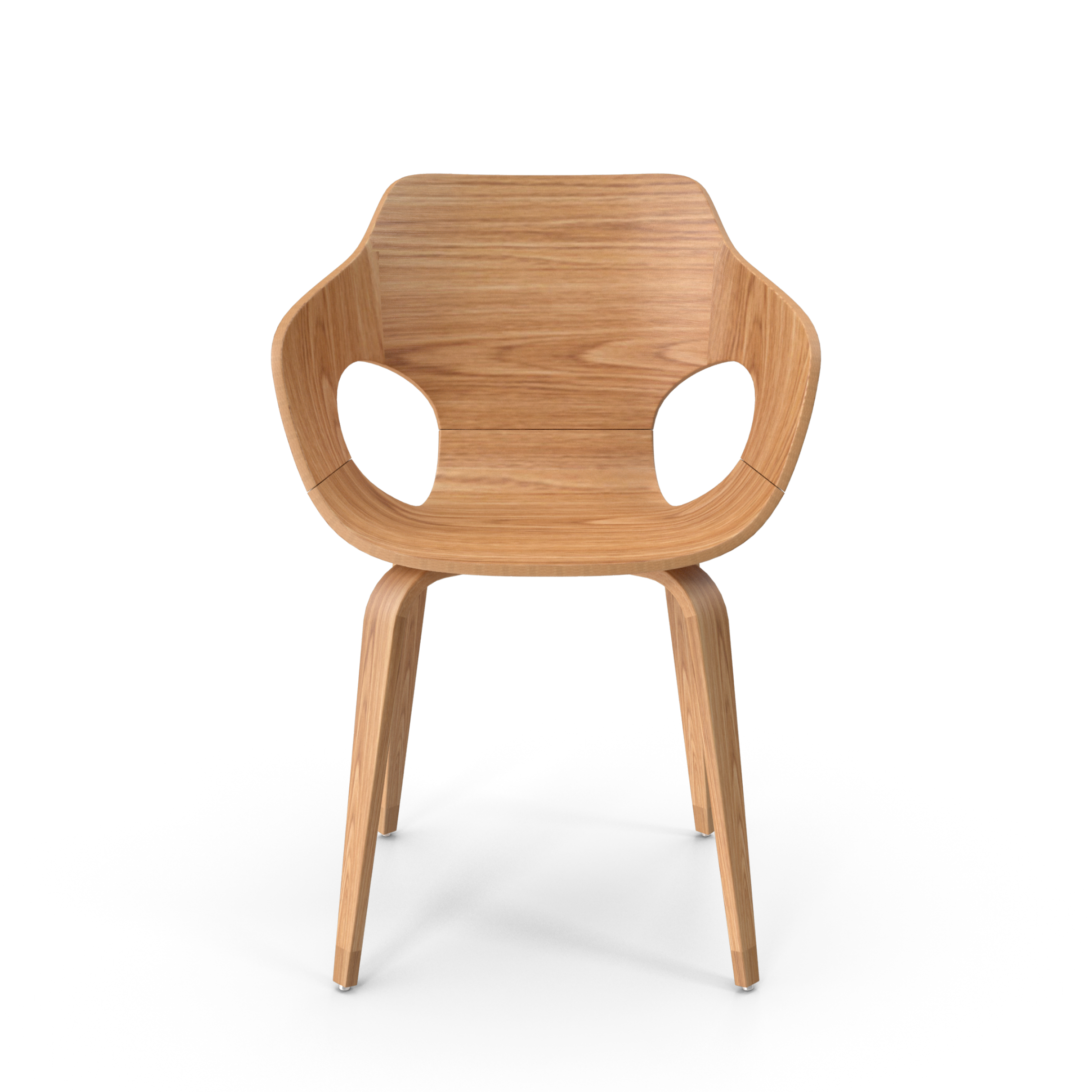 Curved Oak Chair